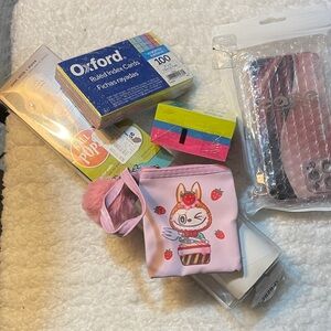 Charming Pink Character Coin Pouch and IPhone case